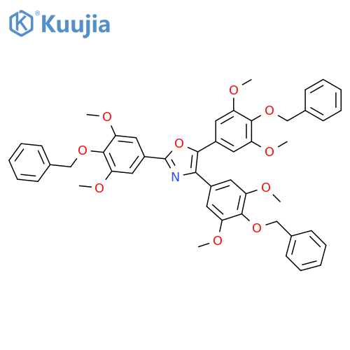 Oxazole, 2,4,5-tris[3,5-dimethoxy-4-(phenylmethoxy)phenyl]- structure