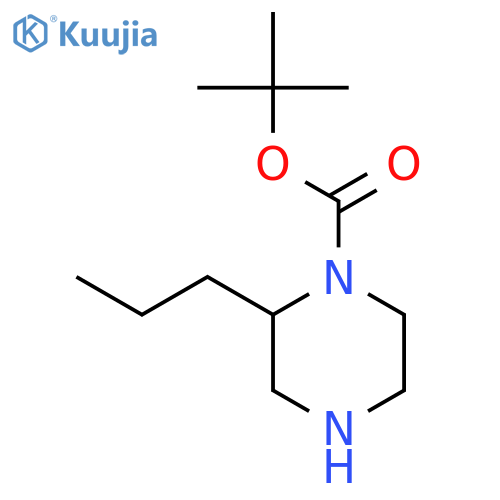 tert-Butyl 2-propylpiperazine-1-carboxylate structure