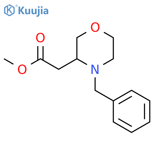 Methyl 2-(4-benzylmorpholin-3-yl)acetate structure