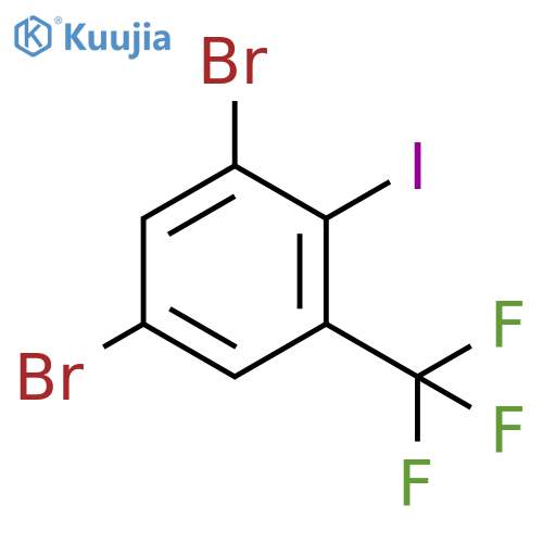 3,5-Dibromo-2-iodobenzotrifluoride structure