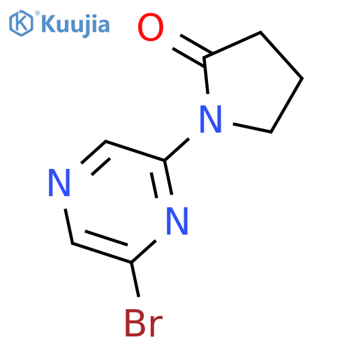 1-(6-Bromopyrazin-2-YL)pyrrolidin-2-one structure