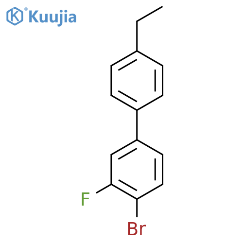 4-Bromo-4'-ethyl-3-fluorobiphenyl structure