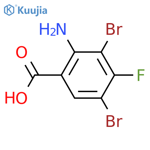 2-Amino-3,5-dibromo-4-fluorobenzoic acid structure
