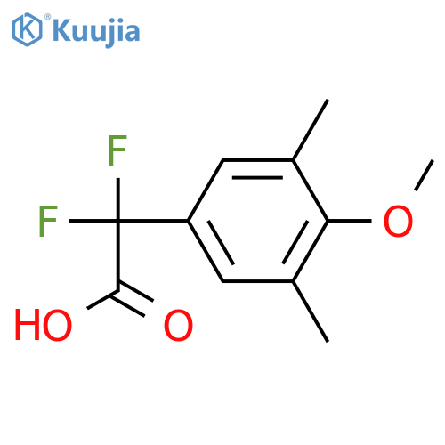 2,2-difluoro-2-(4-methoxy-3,5-dimethylphenyl)acetic acid structure