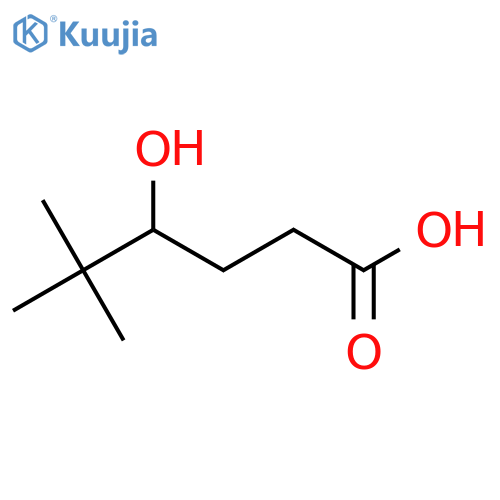 4-Hydroxy-5,5-dimethylhexanoic acid structure