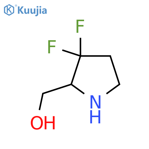 (3,3-Difluoropyrrolidin-2-yl)methanol structure
