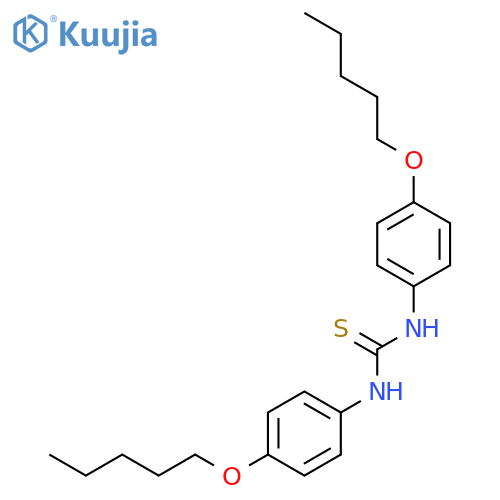 N,N'-Bis[4-(pentyloxy)phenyl]thiourea structure