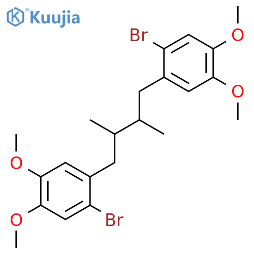 Benzene, 1,1'-(2,3-dimethyl-1,4-butanediyl)bis[2-bromo-4,5-dimethoxy- structure