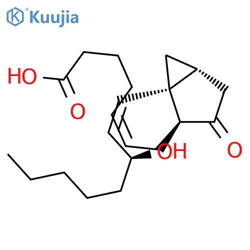 5-Heptenoic acid,7-[1-(3-hydroxy-1-octenyl)-3-oxobicyclo[3.1.0]hex-2-yl]-, [1S-[1a(1E,3R*),2b(Z),5a]]- (9CI) structure