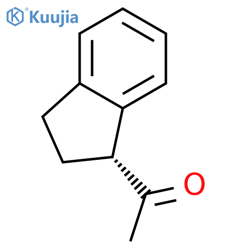 Ketone, 1-indanylmethyl, (R)-(-)- (8CI) structure