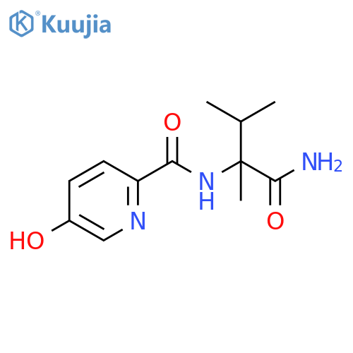 2-Pyridinecarboxamide,N-[1-(aminocarbonyl)-1,2-dimethylpropyl]-5-hydroxy- structure