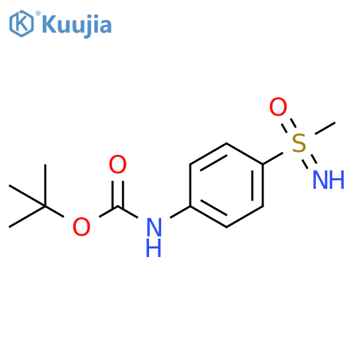 tert-butyl N-{4-imino(methyl)oxo-lambda6-sulfanylphenyl}carbamate structure