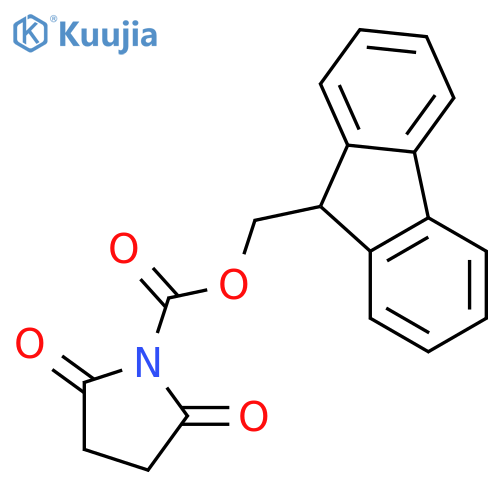 9H-fluoren-9-ylmethyl 2,5-dioxopyrrolidine-1-carboxylate structure