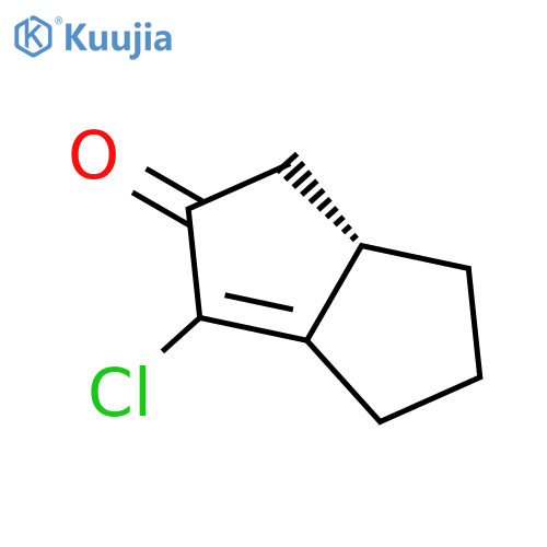 2(1H)-Pentalenone, 3-chloro-4,5,6,6a-tetrahydro-, (S)- structure