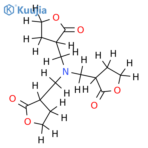 tri-(alpha-methylene-gamma-butyrolactonyl)-amine structure