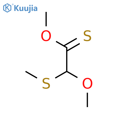 Ethanethioic acid, methoxy(methylthio)-, O-methyl ester structure