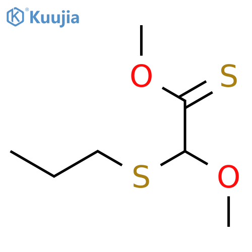 Ethanethioic acid, methoxy(propylthio)-, O-methyl ester structure