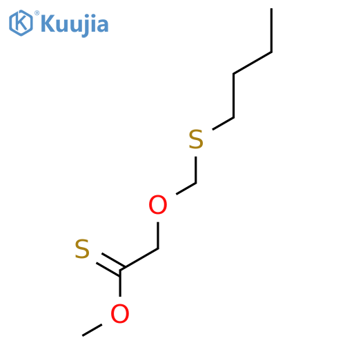 Ethanethioic acid, (butylthio)methoxy-, O-methyl ester structure