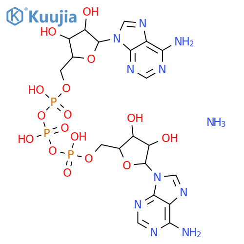 Adenosine5'-(tetrahydrogen triphosphate), P''®5'-ester with adenosine, triammonium salt (9CI) structure