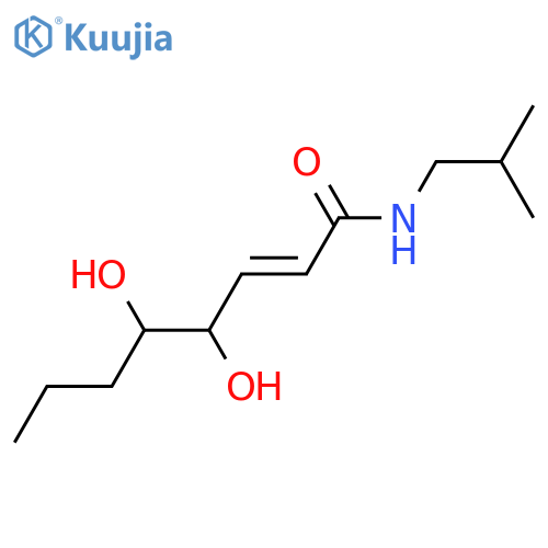 4,5-Dihydroxy-2-octenoic acid; (4RS,5RS)-(E)-form, (2-Methylpropyl)amide structure