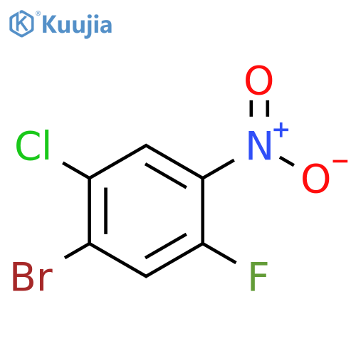 1-Bromo-2-chloro-5-fluoro-4-nitrobenzene structure