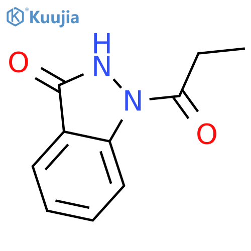 3H-Indazol-3-one, 1,2-dihydro-1-(1-oxopropyl)- structure
