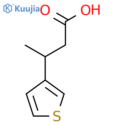 3-(thiophen-3-yl)butanoic acid structure