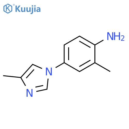 2-methyl-4-(4-methyl-1H-imidazol-1-yl)-Benzenamine structure