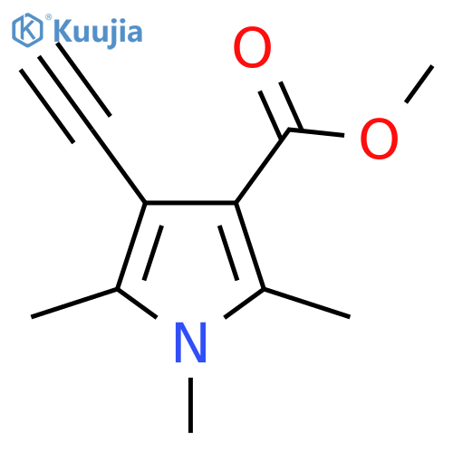 methyl 4-ethynyl-1,2,5-trimethyl-1H-pyrrole-3-carboxylate structure