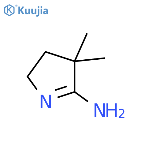3,4-dihydro-4,4-dimethyl-2H-Pyrrol-5-amine structure