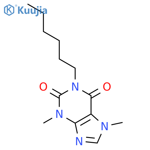 1-N-Hexyltheobromine structure