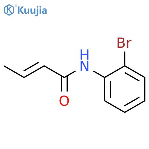 (2E)-N-(2-bromophenyl)but-2-enamide structure