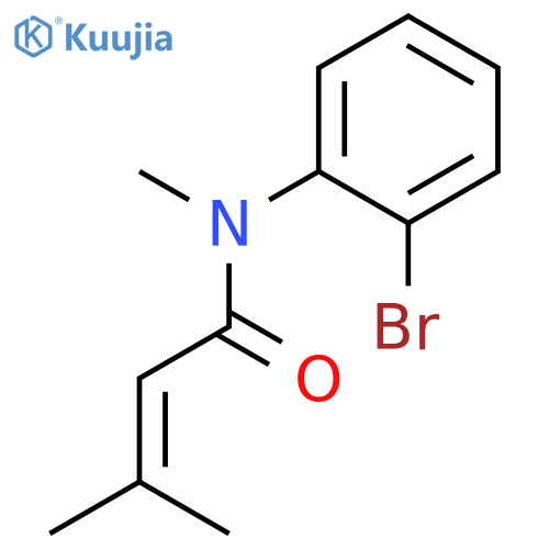 2-Butenamide, N-(2-bromophenyl)-N,3-dimethyl- structure