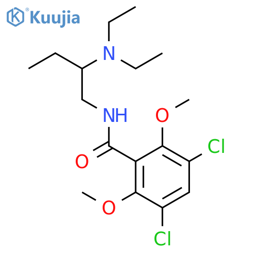 Benzamide, 3,5-dichloro-N-[2-(diethylamino)butyl]-2,6-dimethoxy- structure
