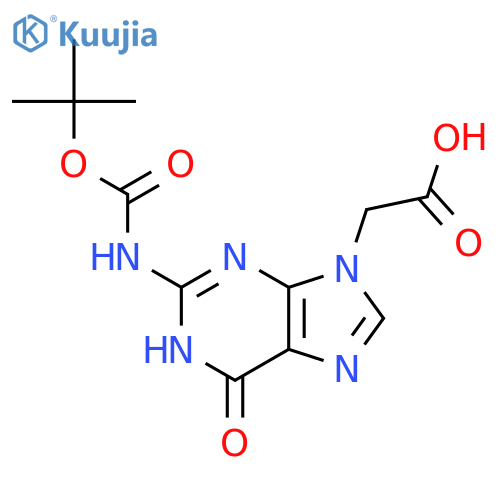 N2-Boc-guanine-9-acetic acid structure
