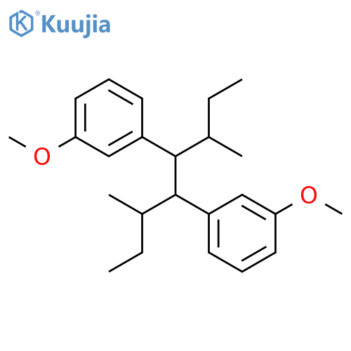 Benzene, 1,1'-[1,2-bis(1-methylpropyl)-1,2-ethanediyl]bis[3-methoxy- structure