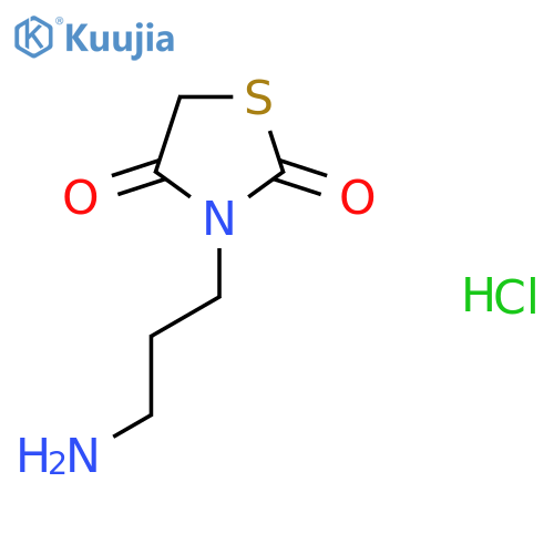 3-(3-Aminopropyl)thiazolidine-2,4-dione hydrochloride structure