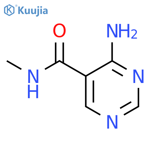 5-Pyrimidinecarboxamide,4-amino-N-methyl- structure