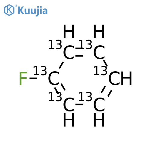 Fluorobenzene-13C6 structure