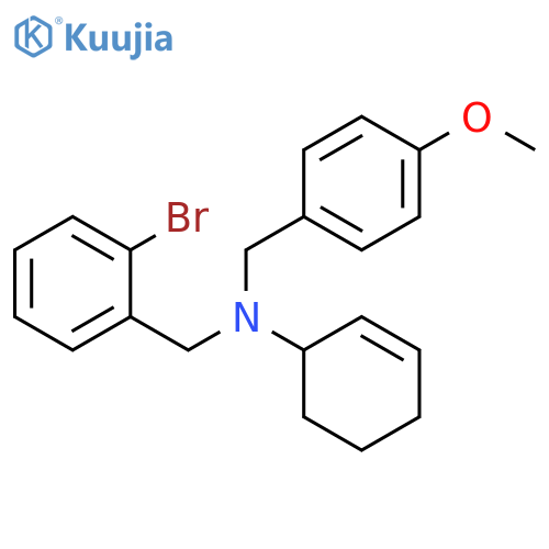 Benzenemethanamine, N-[(2-bromophenyl)methyl]-N-2-cyclohexen-1-yl-4-methoxy- structure