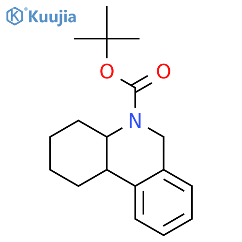 5(1H)-Phenanthridinecarboxylic acid, 2,3,4,4a,6,10b-hexahydro-, 1,1-dimethylethyl ester, (4aR,10bR)-rel- structure
