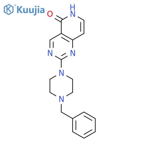 Pyrido[4,3-d]pyrimidin-5(6H)-one, 2-[4-(phenylmethyl)-1-piperazinyl]- structure