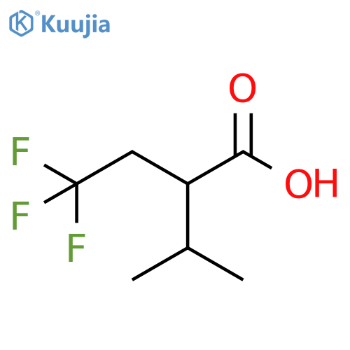 4,4,4-trifluoro-2-isopropylbutanoic acid structure