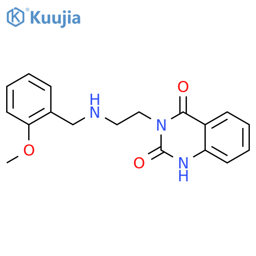 3-(2-((2-Methoxybenzyl)amino)ethyl)quinazoline-2,4(1H,3H)-dione hydrochloride structure