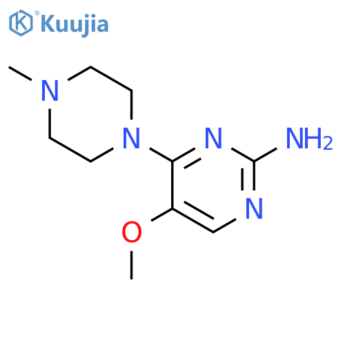 5-methoxy-4-(4-methyl-1-piperazinyl)-2-Pyrimidinamine structure