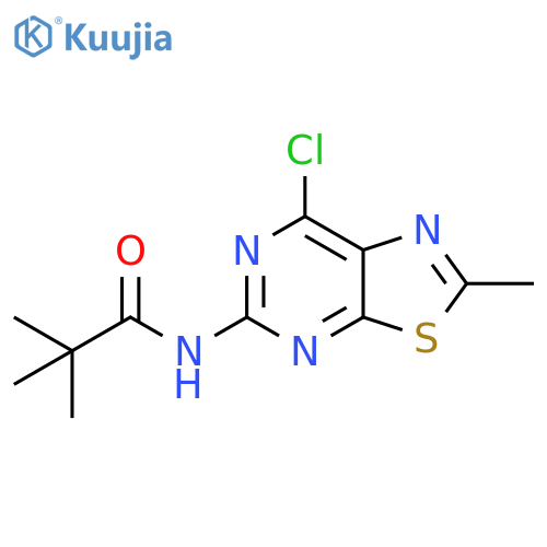 N-(7-Chloro-2-methylthiazolo[5,4-d]pyrimidin-5-yl)pivalamide structure