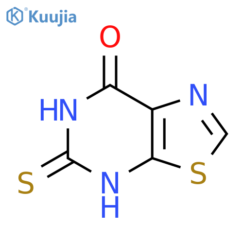 5-Sulfanyl-[1,3]thiazolo[5,4-d]pyrimidin-7-ol structure