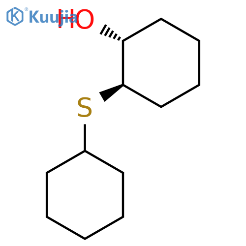 Cyclohexanol, 2-(cyclohexylthio)-, (1R-trans)- structure