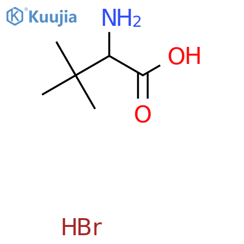 2-Amino-3,3-dimethylbutanoic acid hydrobromide structure