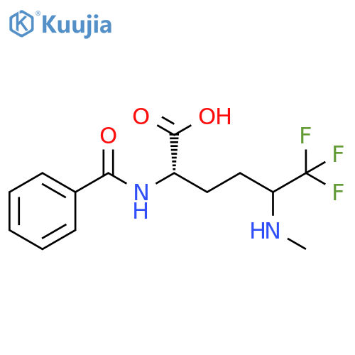 Norleucine, N-benzoyl-6,6,6-trifluoro-5-(methylamino)- structure